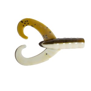 Grubs 3,5'' Chartreuse / White Laminate Double