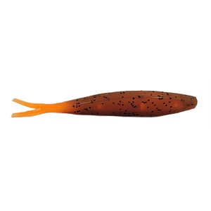 Finnow 4'' Minnow Pumpkin Seed / Orange Tail