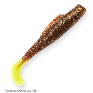 ZMAN Minnowz 3" Rootbeer / Chartreuse Tail 6 / Pack
